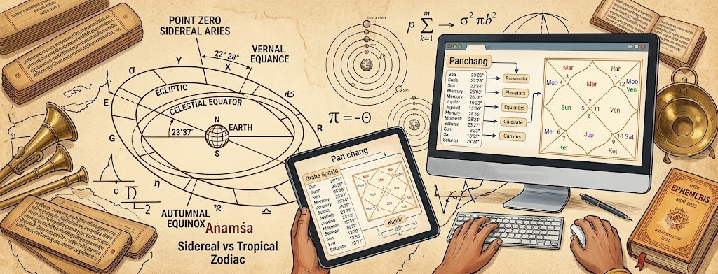 How Planetary Positions Are Calculated in Vedic Astrology ? | KundliTime Explained